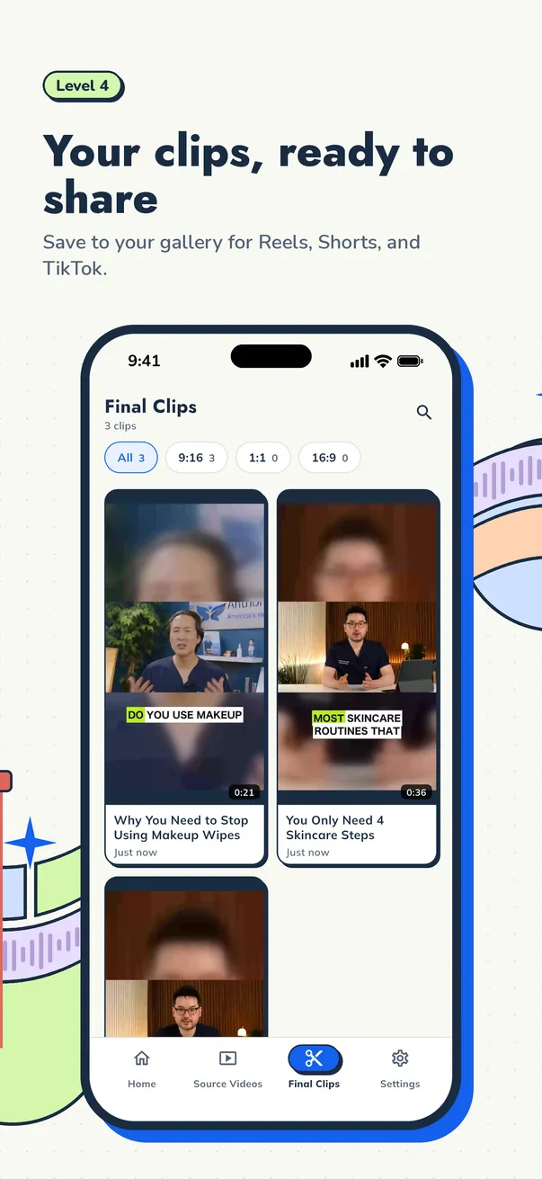 Cuplikin final clip details with a preview and media information. (Mobile)